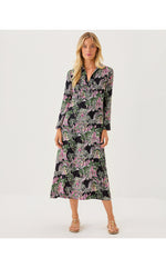 Simona Midi Dress - Onyx PB Anniversary Toile