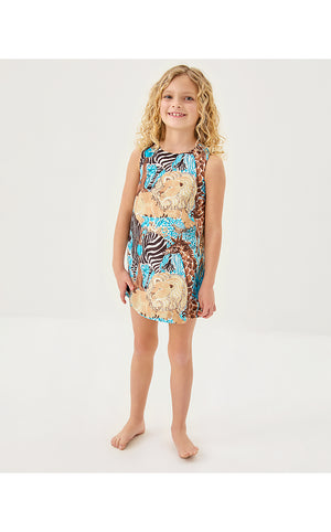 Little Lilly Classic Shift Dress- Breezy Aqua Lillys Zoo