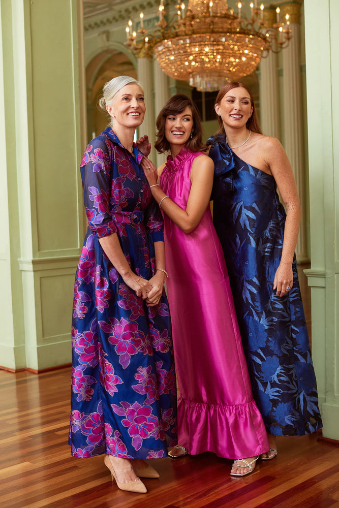 Camille Gown Hot Pink
