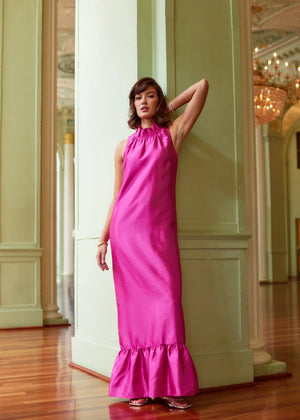Camille Gown Hot Pink