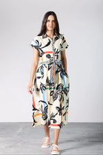 Rylie Dress - Stripe Florals