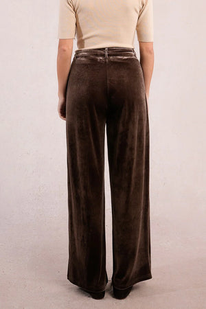 Ladies Knitted Pants - Brown