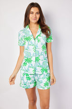 Short Pajama Set - Elephant Print