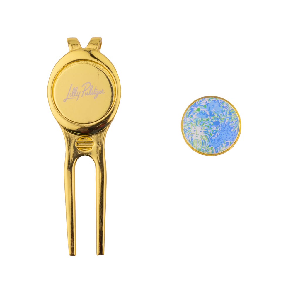 Divot Tool and Ball Marker Set, Dandy Lions