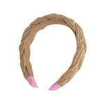 Braided Raffia Headband, Natural