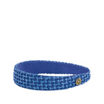 Knit Caning Headband, Blue Stream