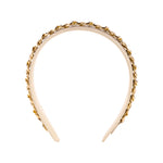 Chain Embellished Headband, Resort White