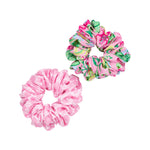 Oversized Scrunchie Set, Via Amore Spritzer/ Conch Shell Pink Caning