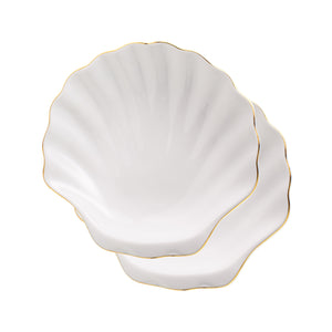 Seashell Appetizer Plates, Hydra Blue