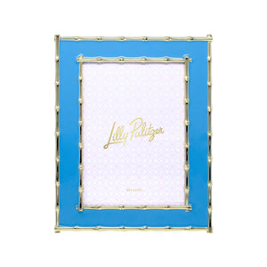 Large Picture Frame, Bamboo Enamel (Blue Stream)