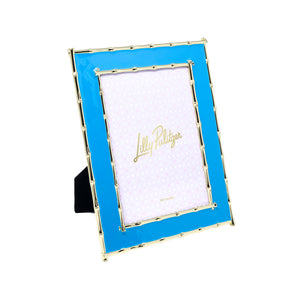 Large Picture Frame, Bamboo Enamel (Blue Stream)