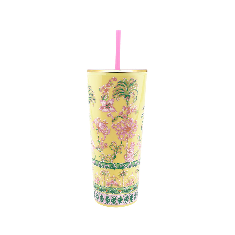 
            
                Load image into Gallery viewer, Tumbler with Straw, Tropical Oasis
            
        