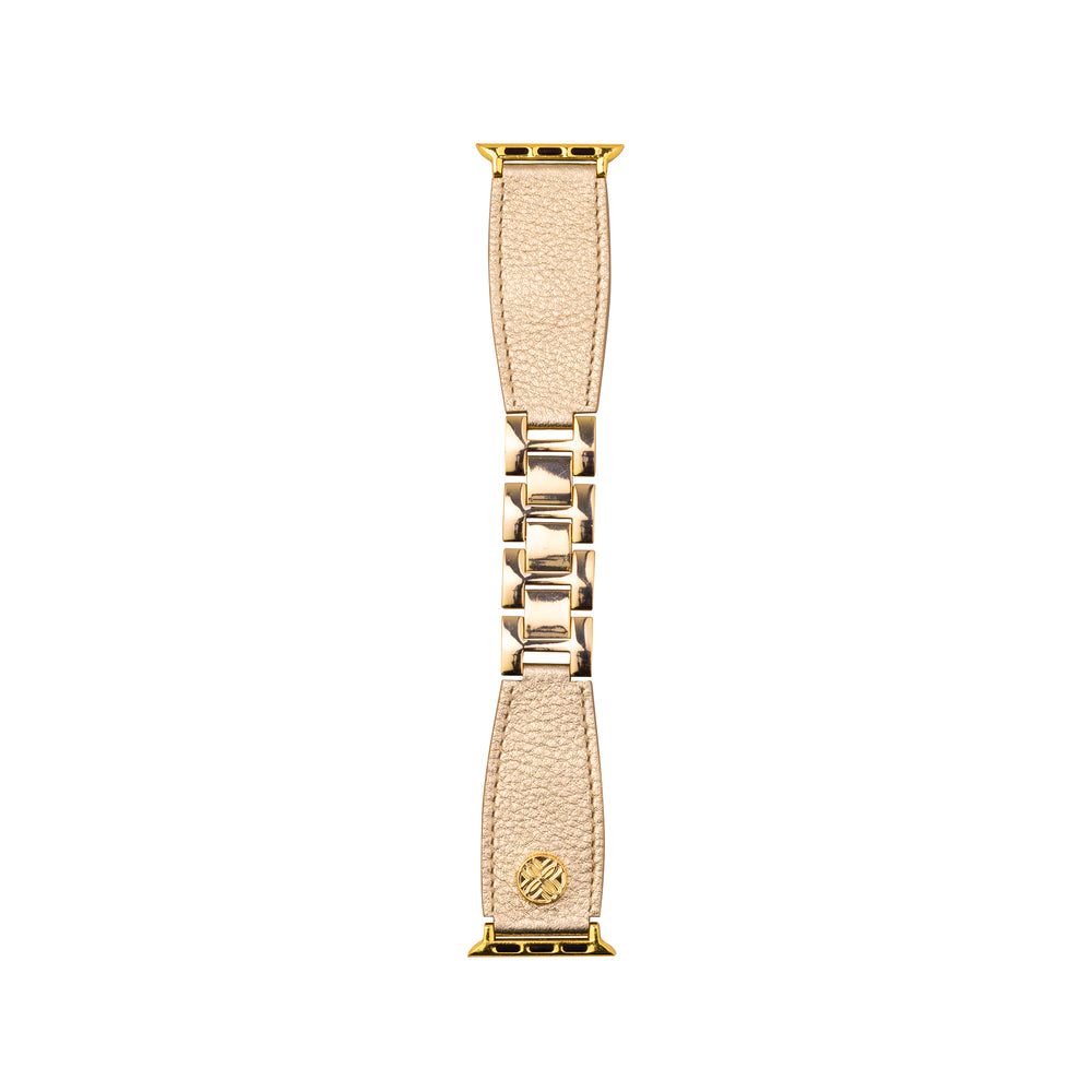 Leather Cuff Apple Watch Band, Gold