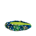 Embellished Slim Knot Headband, The Hottest Spot (Navy)