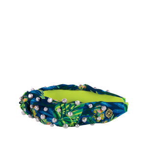 Embellished Slim Knot Headband, The Hottest Spot (Navy)