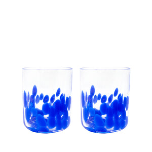 Lo Ball Glass Set, Blue Spot