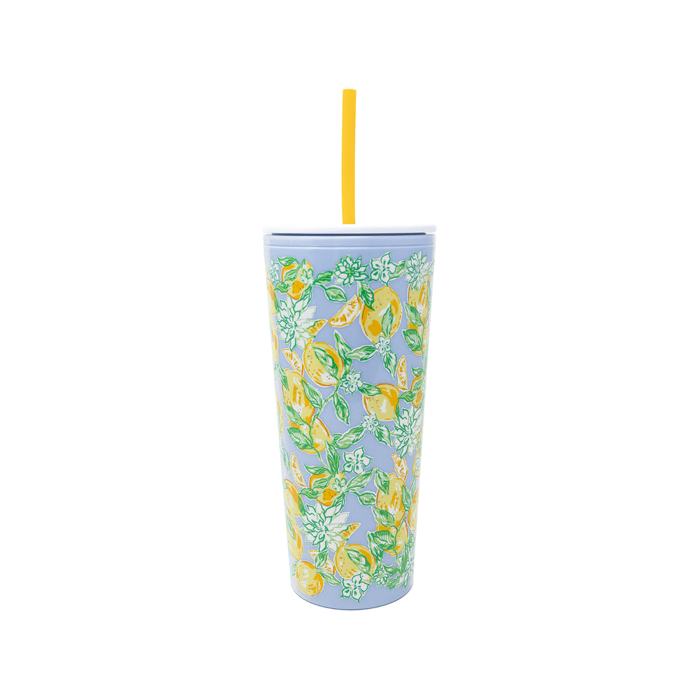 Tumbler with Straw, Make Lemonade