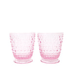Acrylic Hobnail Glass Set, Conch Shell Pink