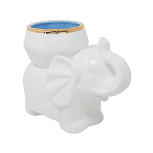 Ceramic Cachepot, Hydrangea Blue