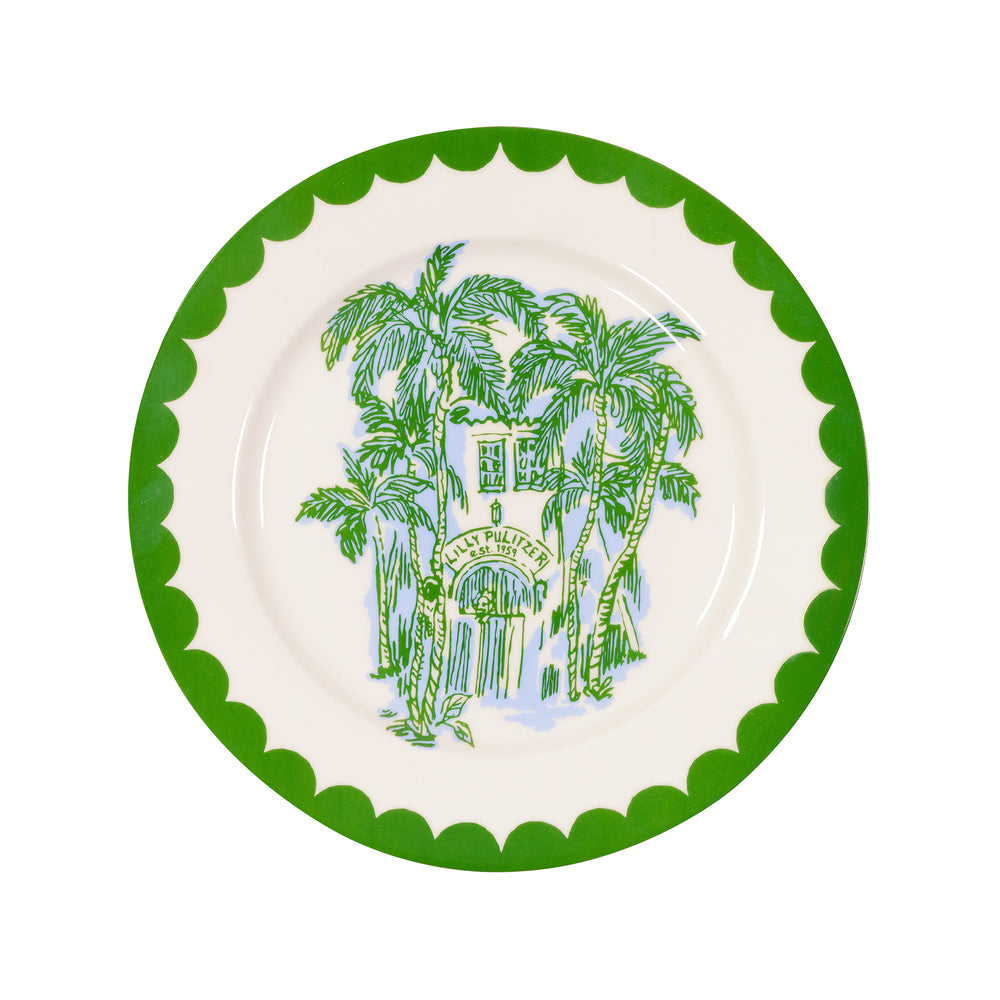Ceramic Salad Plate (set of 4), Endless Summers Motif