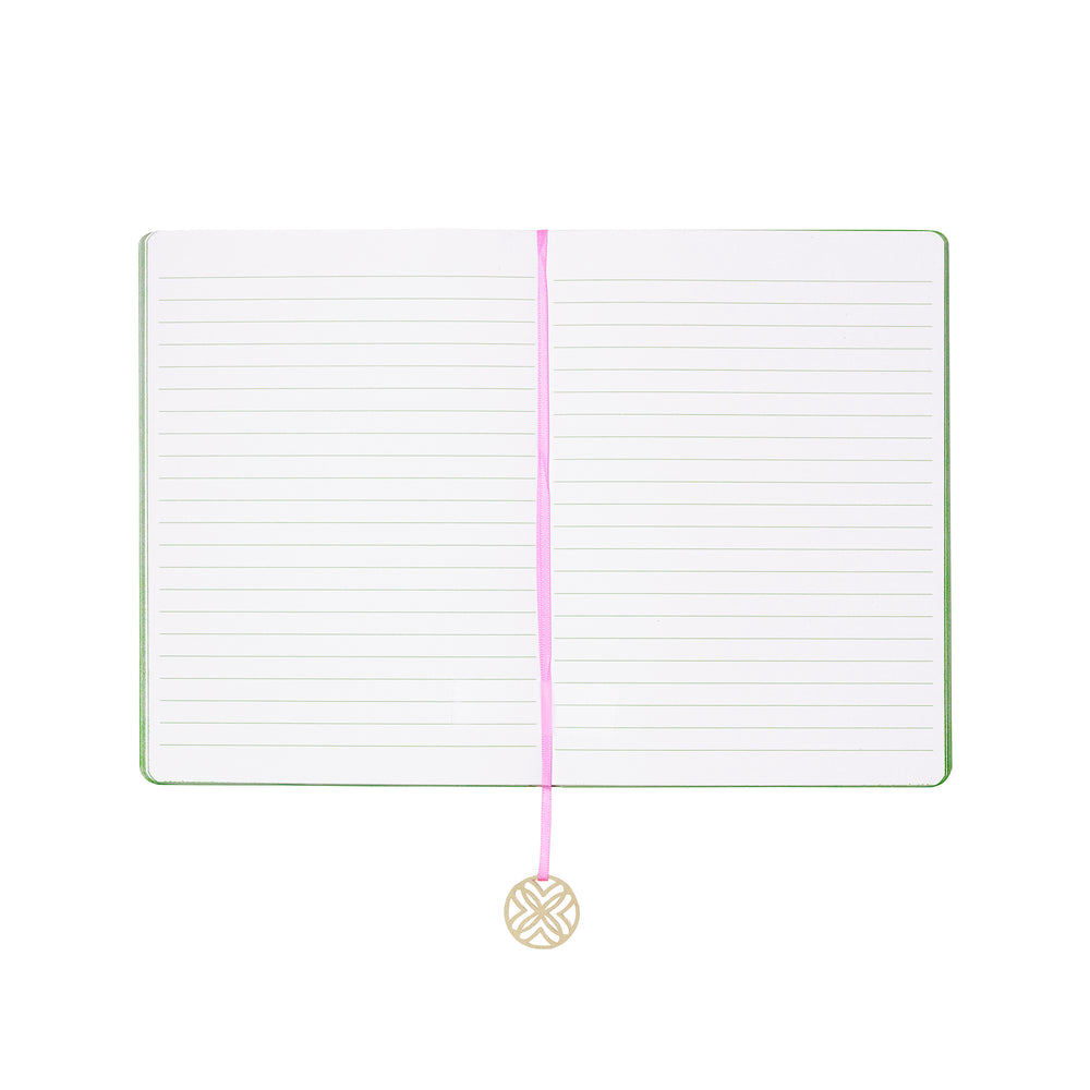 Journal with Charm Bookmark, Sunset Shadows Home