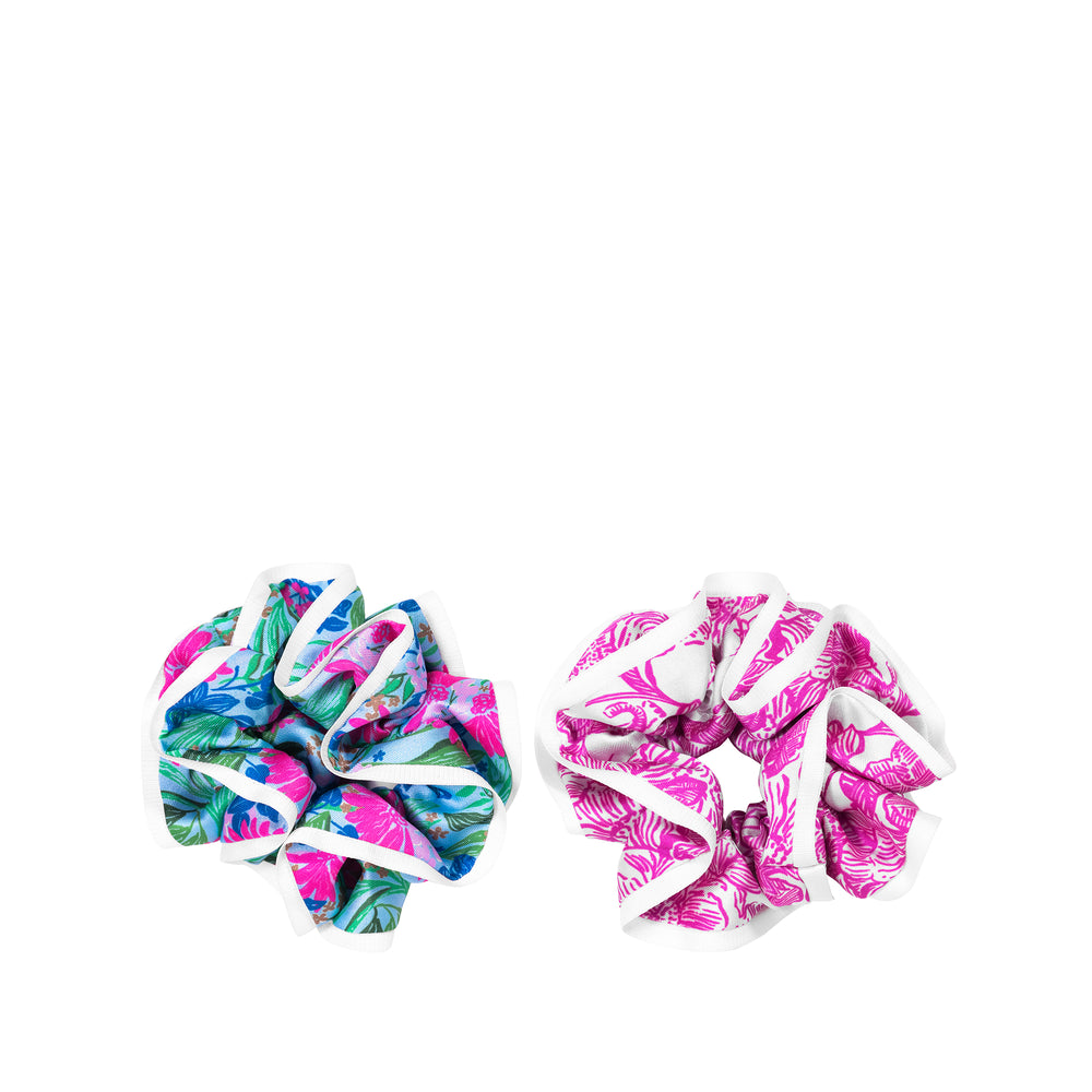 Layered Ruffle Scrunchie Set