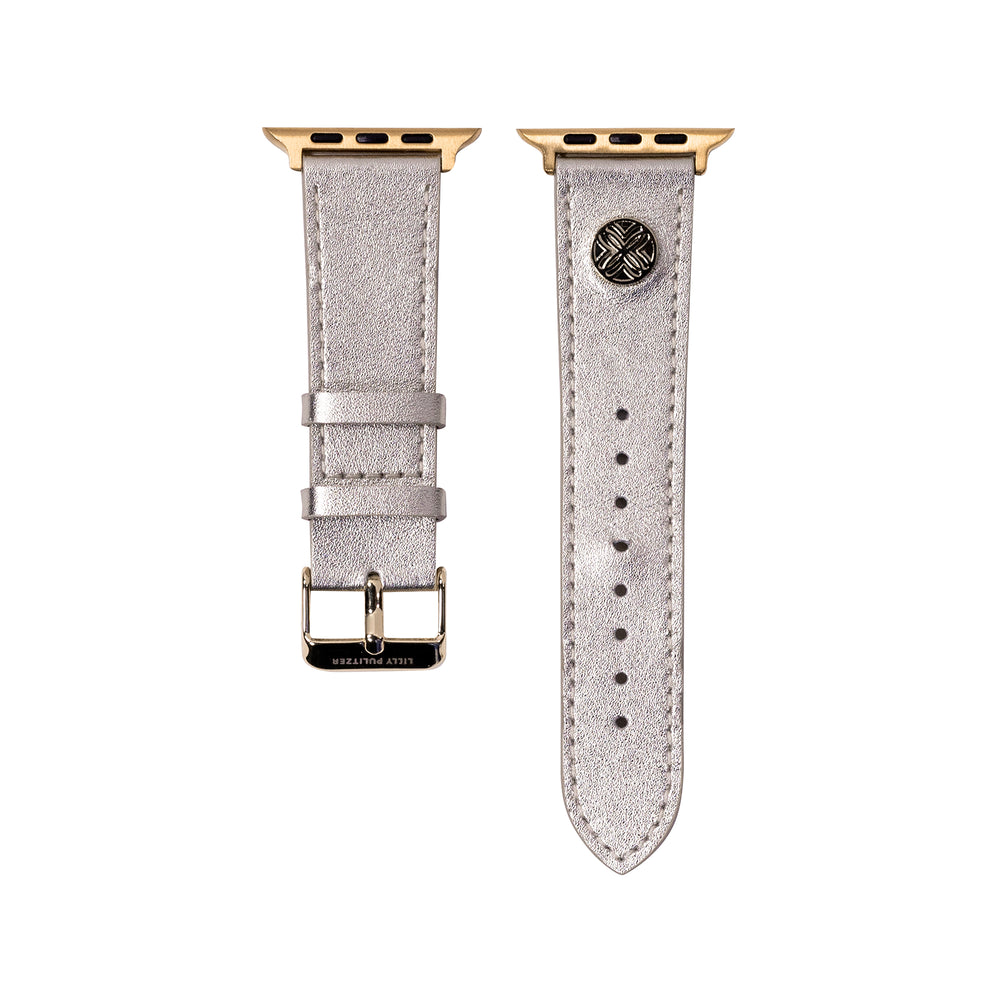 Leather Apple Watch Band, Gold