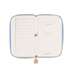 Travel Wallet, Bamboo Logo Trellis