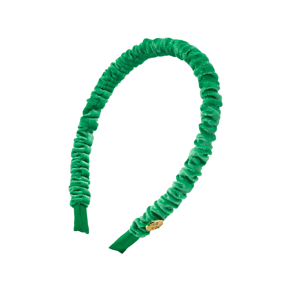 Velvet Scrunchie  Headband, Kitts Green
