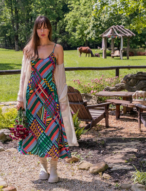 Camille Slip Dress - Jade Green