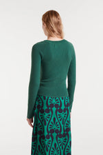 V-Neck Sweater - Green