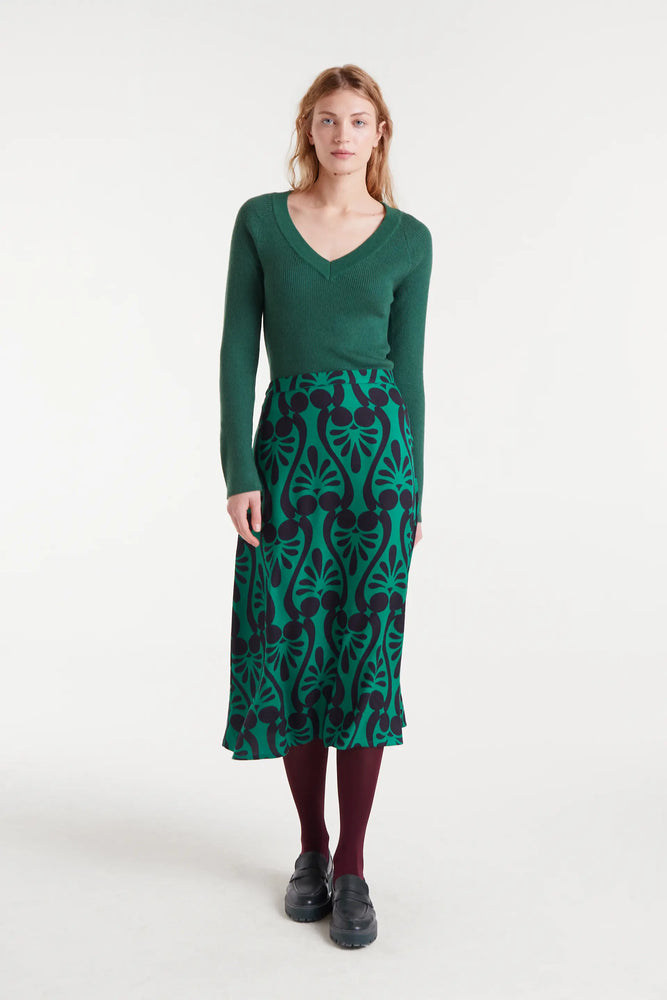 V-Neck Sweater - Green