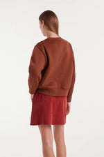 Lips Sweatshirt - Brown