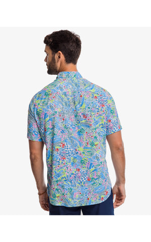 
            
                Load image into Gallery viewer, Lilly Pulitzer x Southern Tide Linen Sportshirt - Lilly Loves South Carolina
            
        