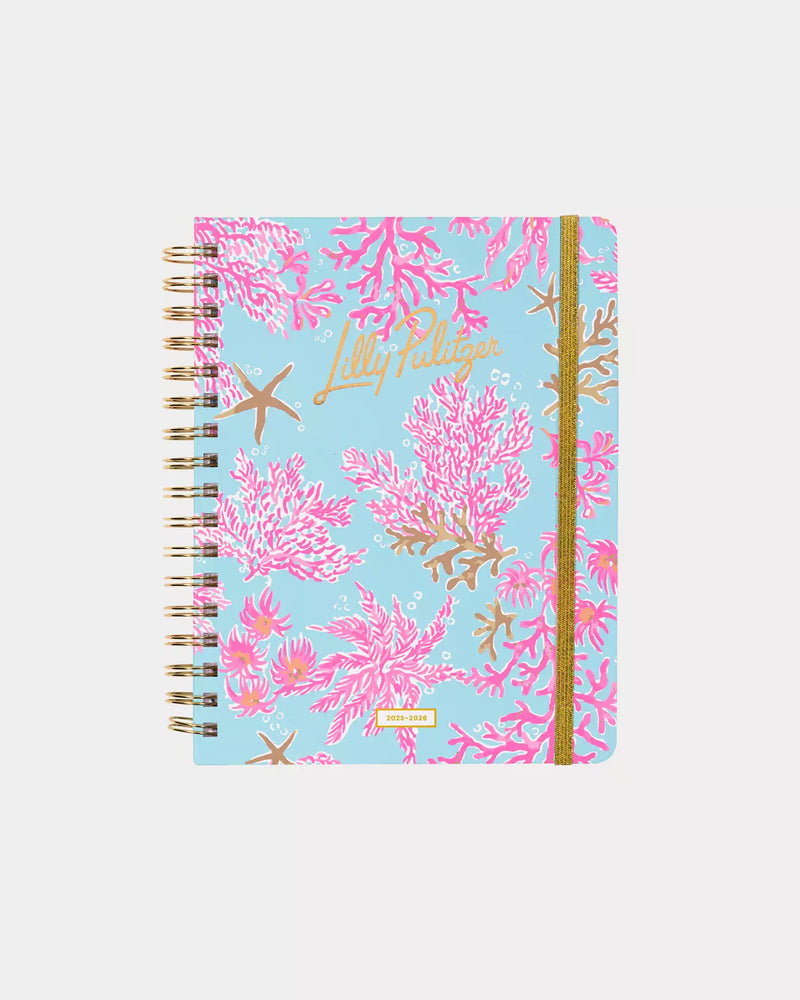 2025-2026 17 Month Large Agenda, Royal Coral