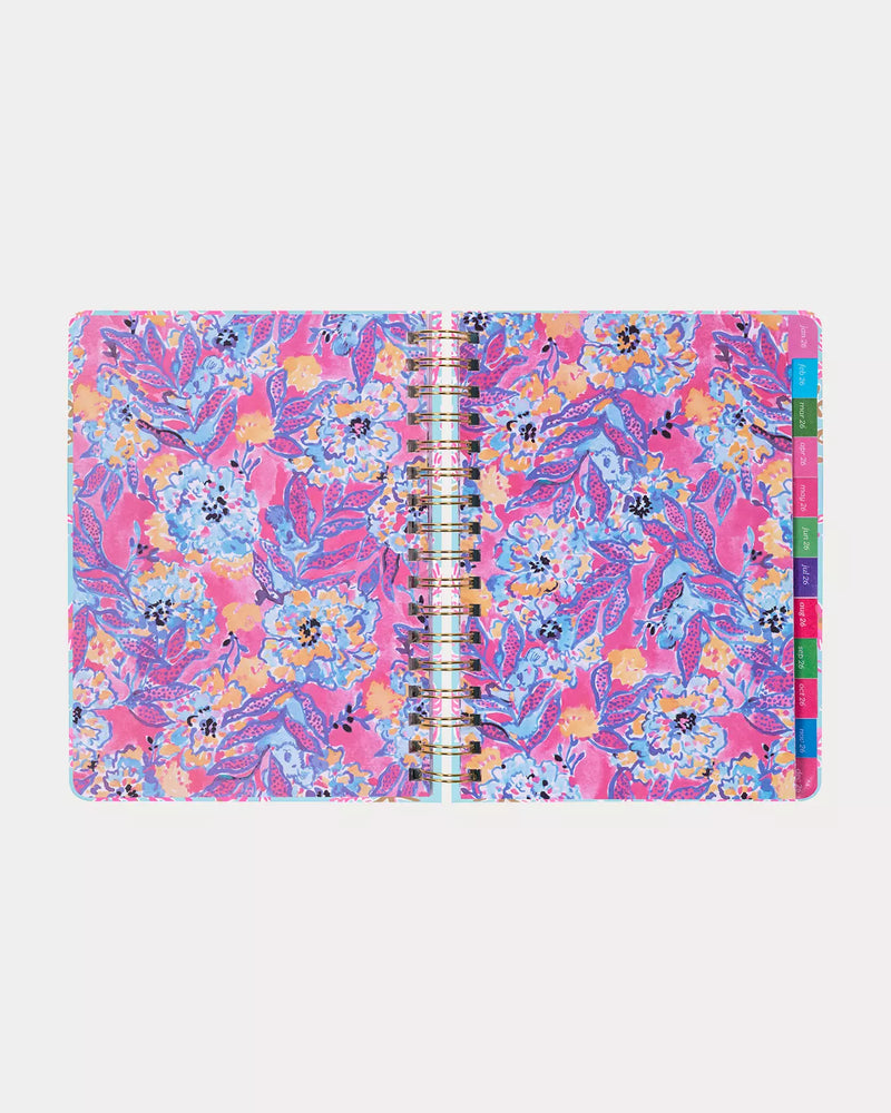 2025-2026 17 Month Large Agenda, Royal Coral