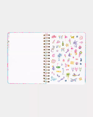 2025-2026 17 Month Large Agenda, Royal Coral