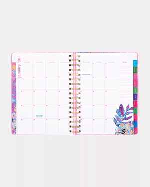 2025-2026 17 Month Large Agenda, Rousseau Pink Cute as Shell