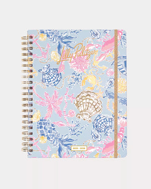 2025-2026 17 Month Jumbo Agenda, Bluette Lil Barefoot Beachcomber