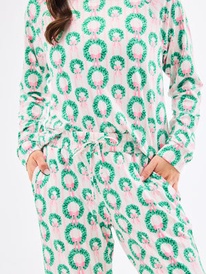 Annie PJ Set Rosy Wreaths