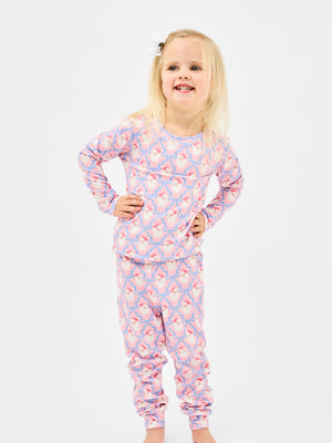 Toddler PJ Set Santa Baby Bows