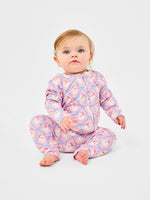 Baby Onesie PJ Santa Baby Bows