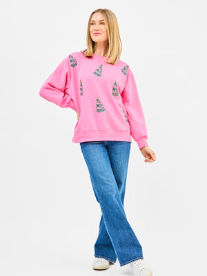 Sarah Sweatshirt Green Trees