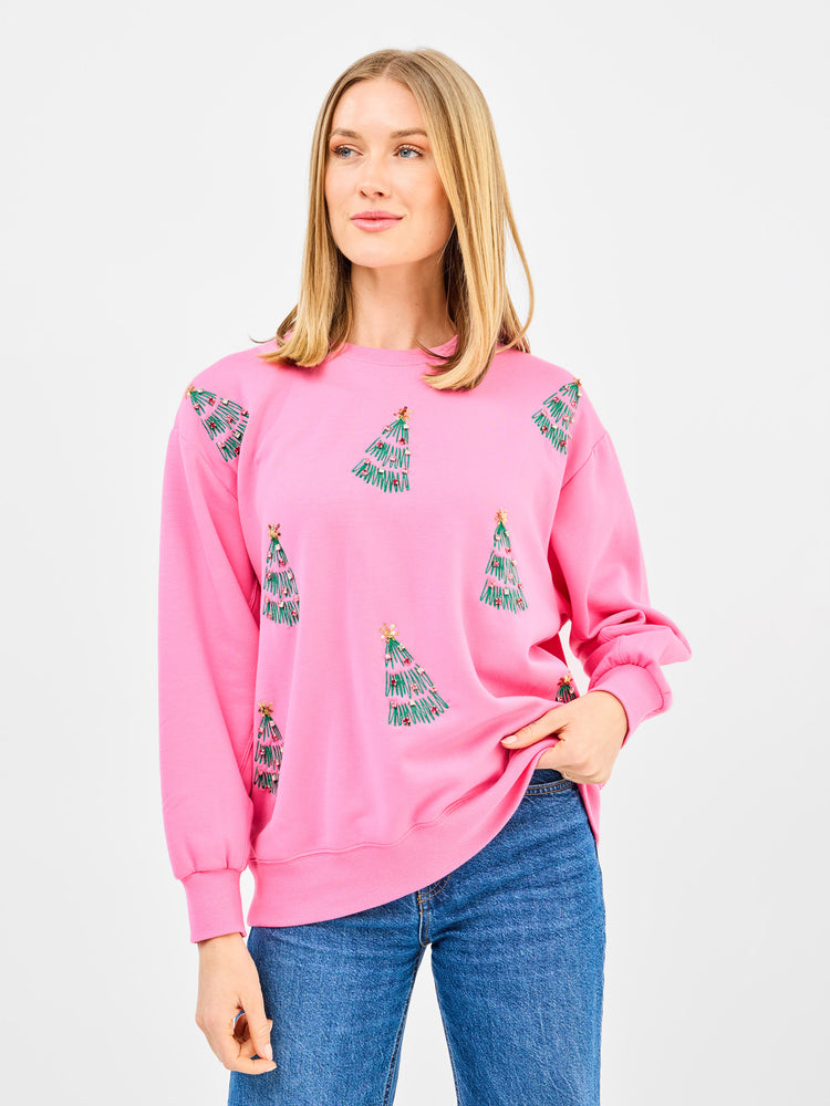 Sarah Sweatshirt Green Trees