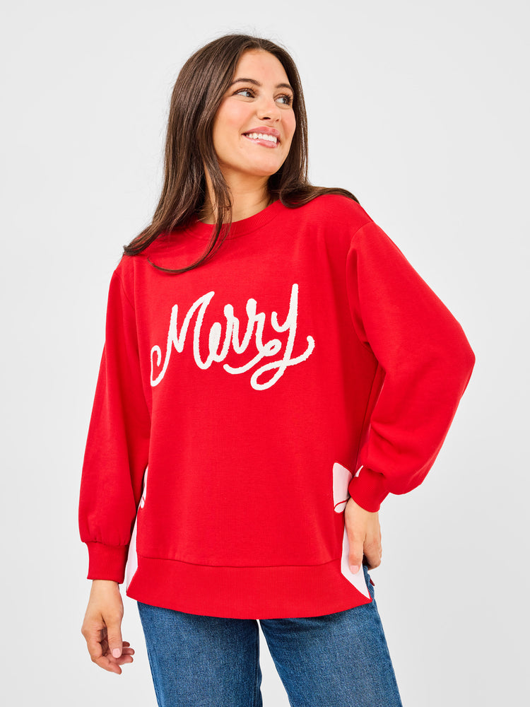 Lakelyn Sweatshirt Merry Bow