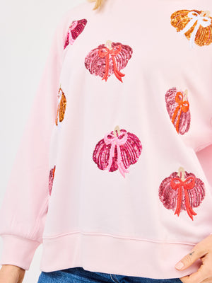 Sarah Sweatshirt - Pumpkin Bows