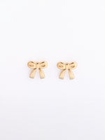 Holiday Earring Bow Gold