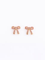 Holiday Earring Bow Red