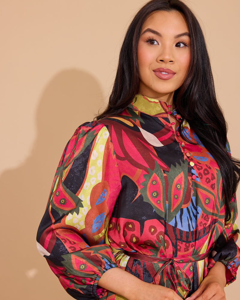 Presley Dress - Jungle Floral