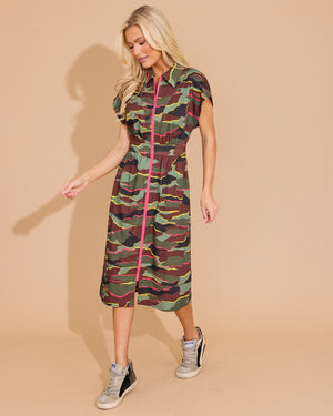 Belle Dress - Neon Camo